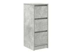 Aparador gris hormigón 29,5x34x76 cm madera de ingeniería