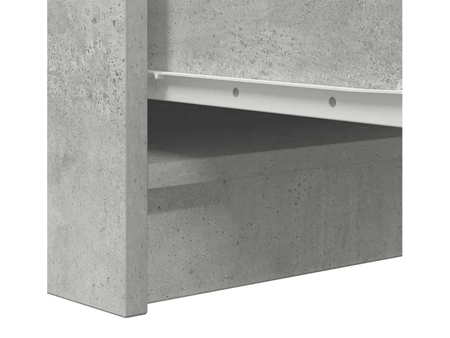 Aparador gris hormigón 29,5x34x76 cm madera de ingeniería