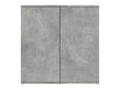 Aparador gris hormigón 79x38x80 cm madera de ingeniería