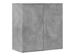 Aparador gris hormigón 79x38x80 cm madera de ingeniería