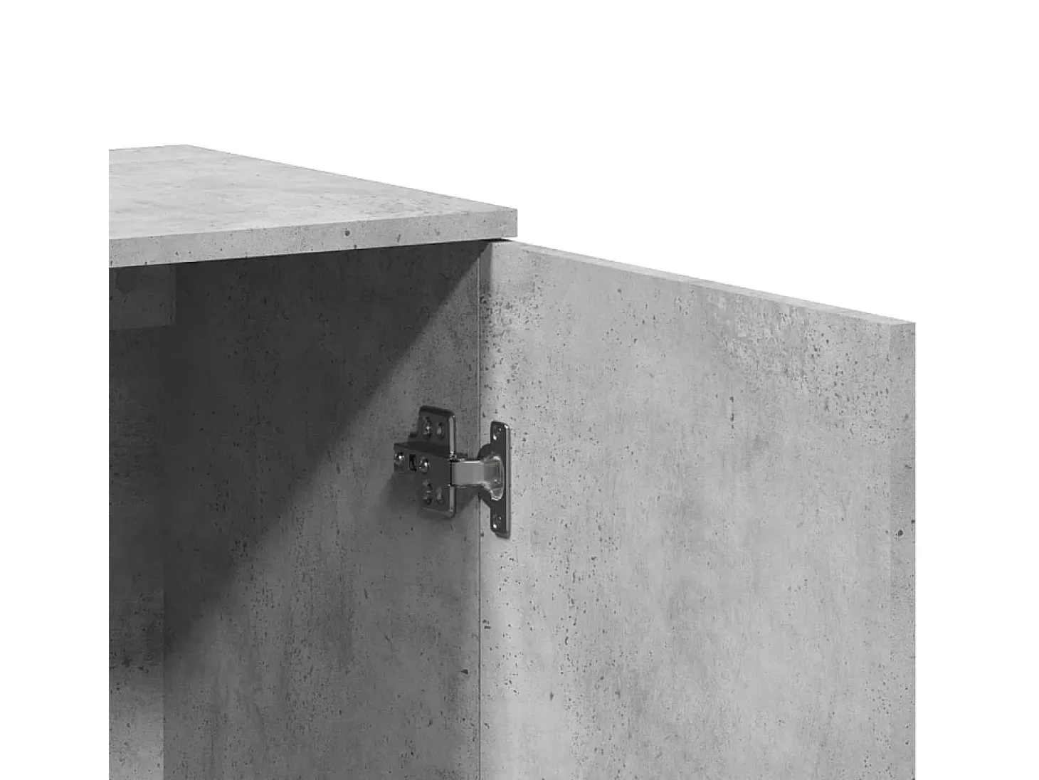 Aparador gris hormigón 79x38x80 cm madera de ingeniería