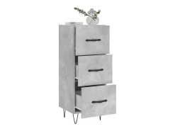 Aparador Gris Hormigón 34,5x34x90 cm Madera de Ingeniería