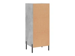 Aparador Gris Hormigón 34,5x34x90 cm Madera de Ingeniería