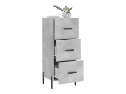 Aparador Gris Hormigón 34,5x34x90 cm Madera de Ingeniería