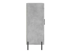 Aparador gris hormigón 69,5x34x90 cm madera de ingeniería