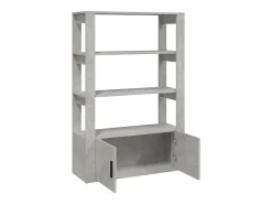 Aparador Gris Hormigón 80x30x119,5 cm Madera de Ingeniería