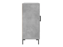 Aparador gris hormigón 90x34x80 cm madera de ingeniería