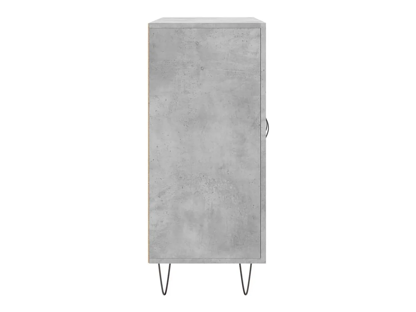 Aparador gris hormigón 90x34x80 cm madera de ingeniería