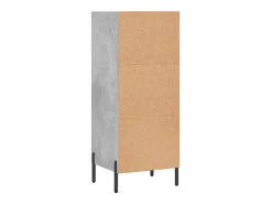 Aparador gris hormigón 34,5x32,5x90 cm madera de ingeniería