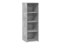 Aparador gris hormigón 40x41x124 cm madera de ingeniería