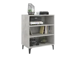 Aparador gris hormigón 57x35x70 cm madera de ingeniería