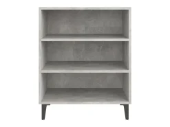Aparador gris hormigón 57x35x70 cm madera de ingeniería