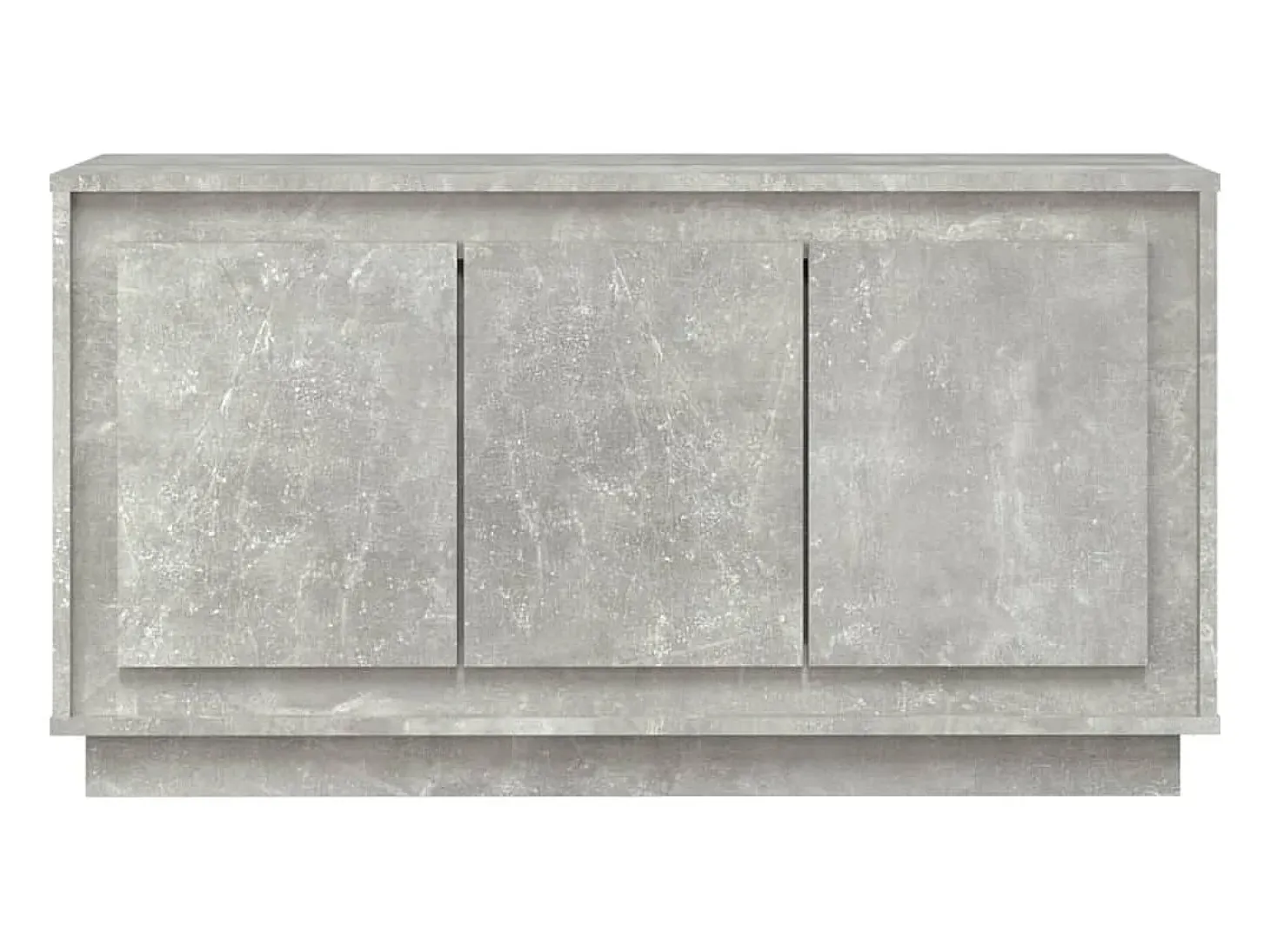 Aparador gris hormigón 102x35x55 cm madera de ingeniería