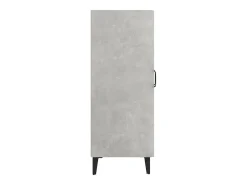 Aparador gris hormigón 69,5x34x90 cm madera de ingeniería