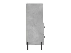 Aparador Gris Hormigón 34,5x34x90 cm Madera de Ingeniería