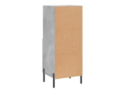 Aparador Gris Hormigón 34,5x34x90 cm Madera de Ingeniería