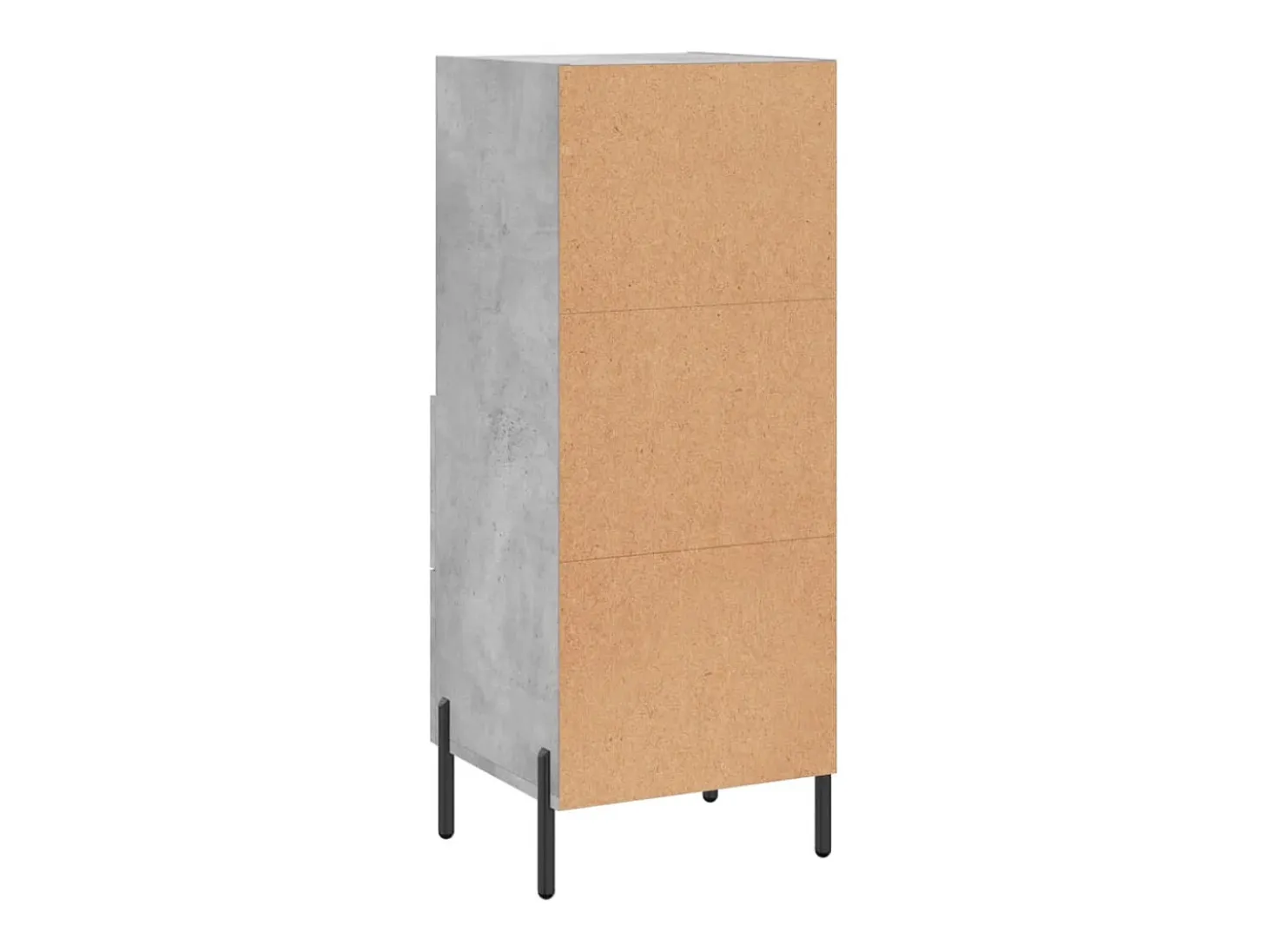Aparador Gris Hormigón 34,5x34x90 cm Madera de Ingeniería