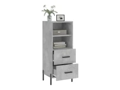 Aparador Gris Hormigón 34,5x34x90 cm Madera de Ingeniería