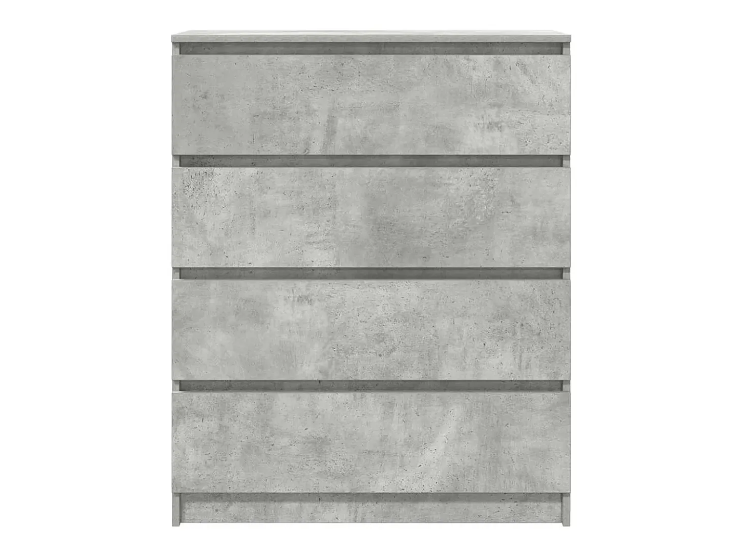 Aparador gris hormigón 80x35x99 cm madera de ingeniería