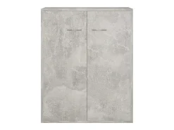 Aparador Gris Hormigón 60x30x75 cm Madera de Ingeniería