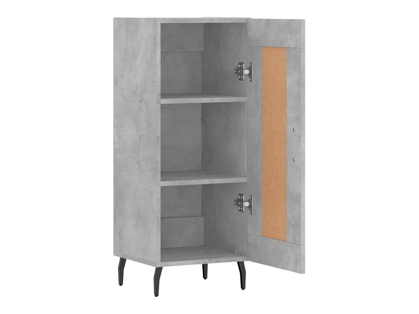 Aparador Gris Hormigón 34,5x34x90 cm Madera de Ingeniería