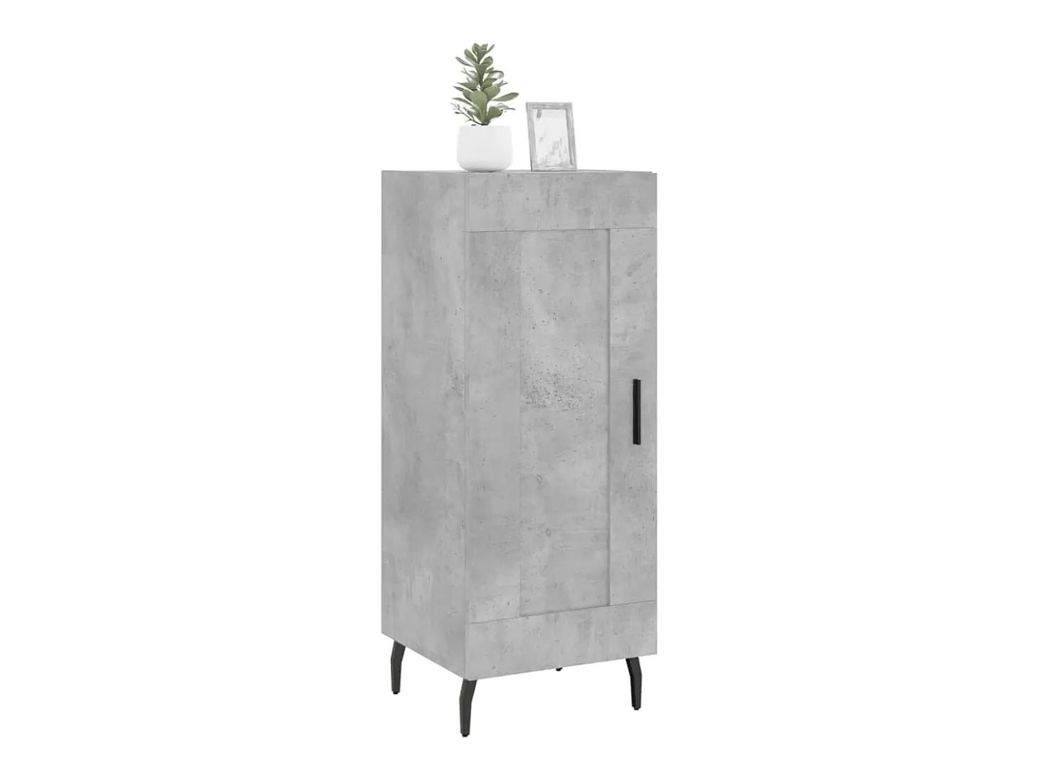 Aparador Gris Hormigón 34,5x34x90 cm Madera de Ingeniería