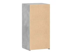 Aparador gris hormigón 45x42,5x93 cm madera de ingeniería