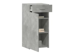 Aparador gris hormigón 45x42,5x93 cm madera de ingeniería
