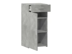 Aparador gris hormigón 45x42,5x93 cm madera de ingeniería