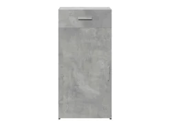 Aparador gris hormigón 45x42,5x93 cm madera de ingeniería