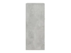 Aparador Gris Hormigón 60x30x75 cm Madera de Ingeniería