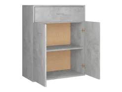 Aparador Gris Hormigón 60x30x75 cm Madera de Ingeniería