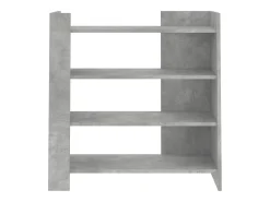Aparador gris hormigón 73,5x35x75 cm madera de ingeniería