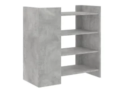 Aparador gris hormigón 73,5x35x75 cm madera de ingeniería