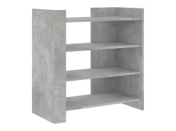 Aparador gris hormigón 73,5x35x75 cm madera de ingeniería