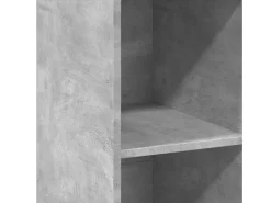 Aparador gris hormigón 30x41x124 cm madera de ingeniería