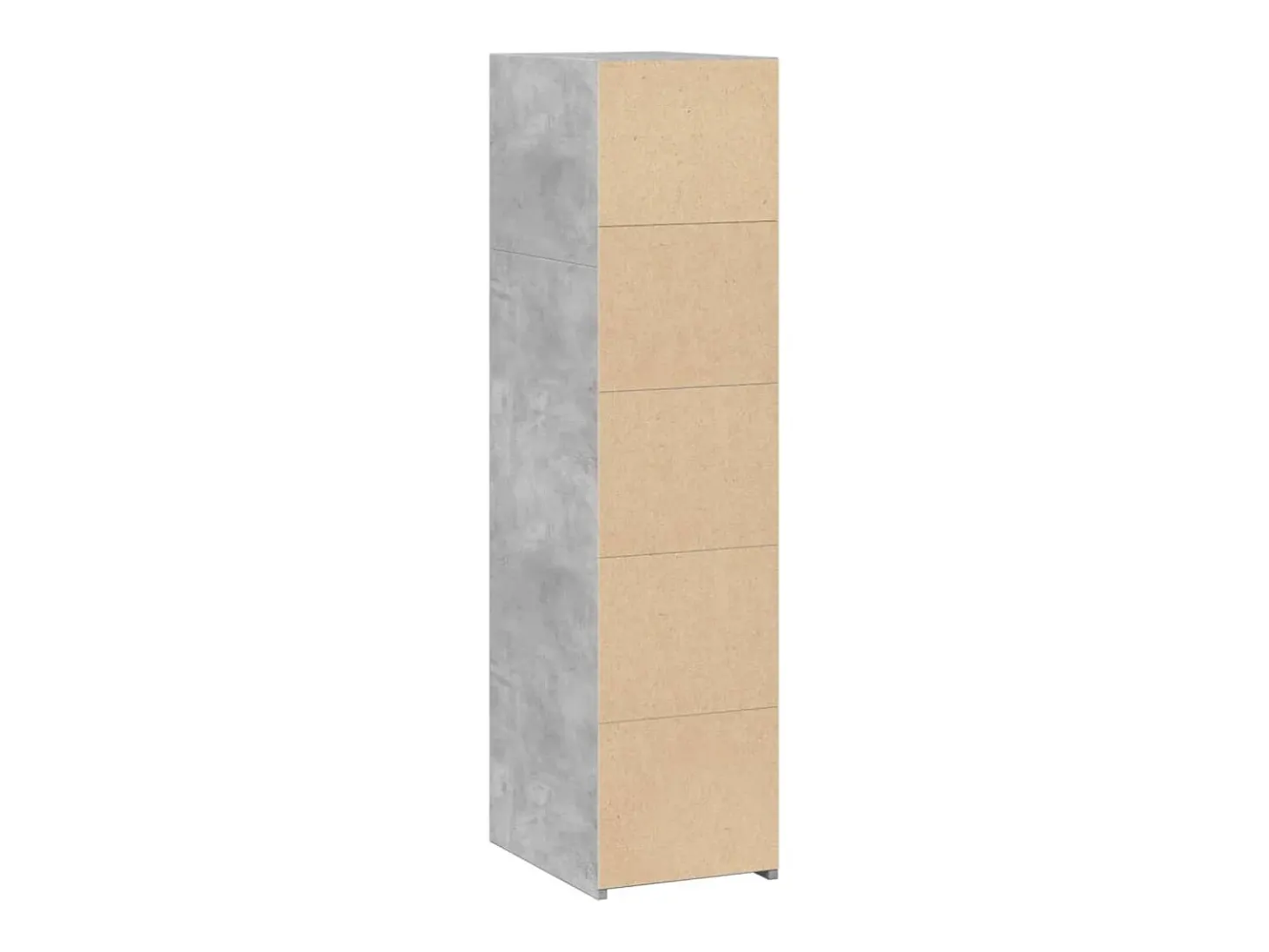 Aparador gris hormigón 30x41x124 cm madera de ingeniería