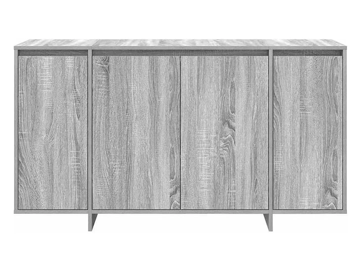 Aparador Gris Sonoma Madera de Ingeniería Gris 135 x 41 x 75 cm
