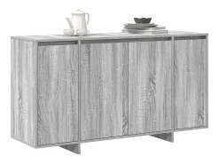 Aparador Gris Sonoma Madera de Ingeniería Gris 135 x 41 x 75 cm