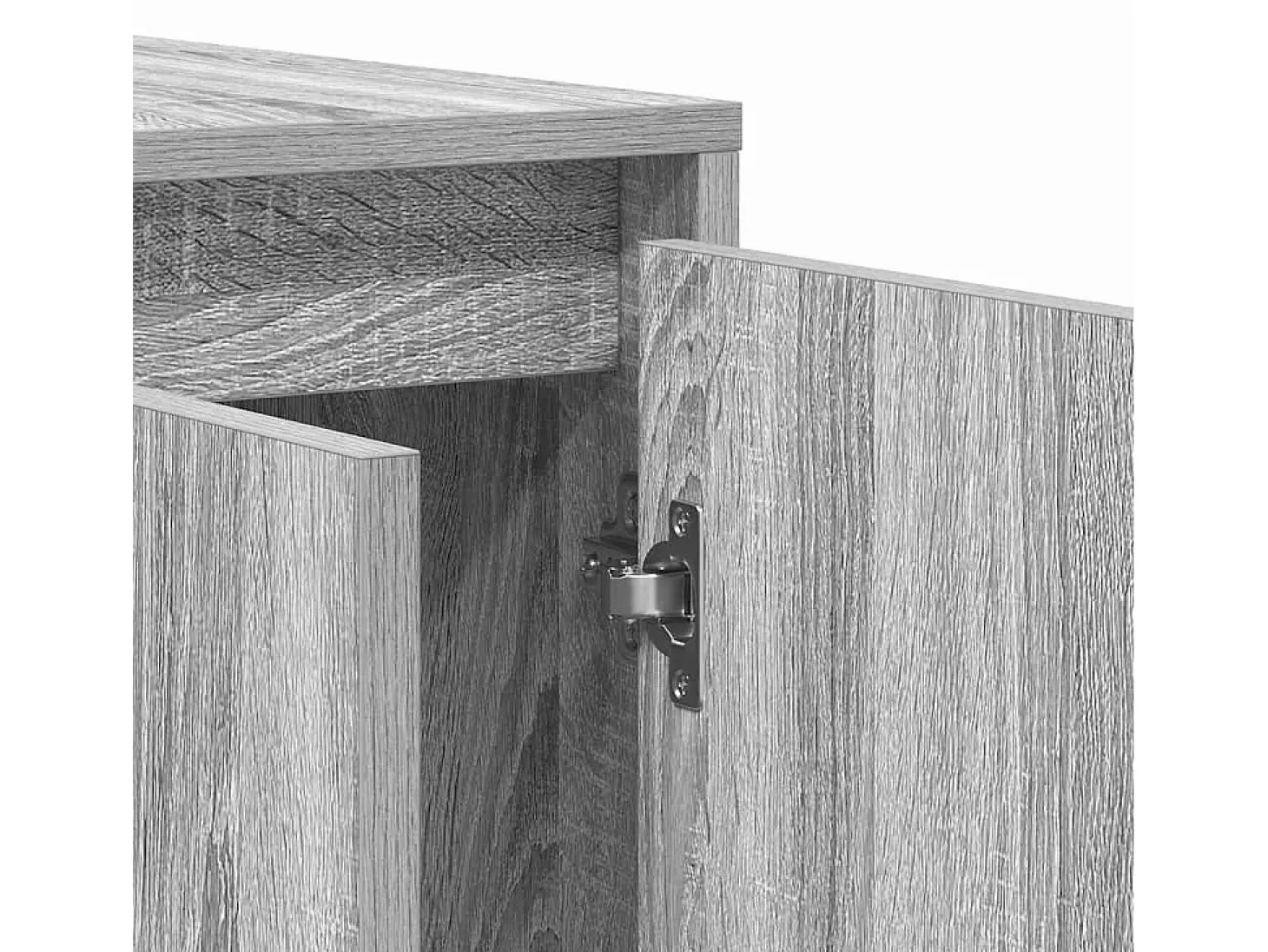 Aparador Gris Sonoma Madera de Ingeniería Gris 135 x 41 x 75 cm