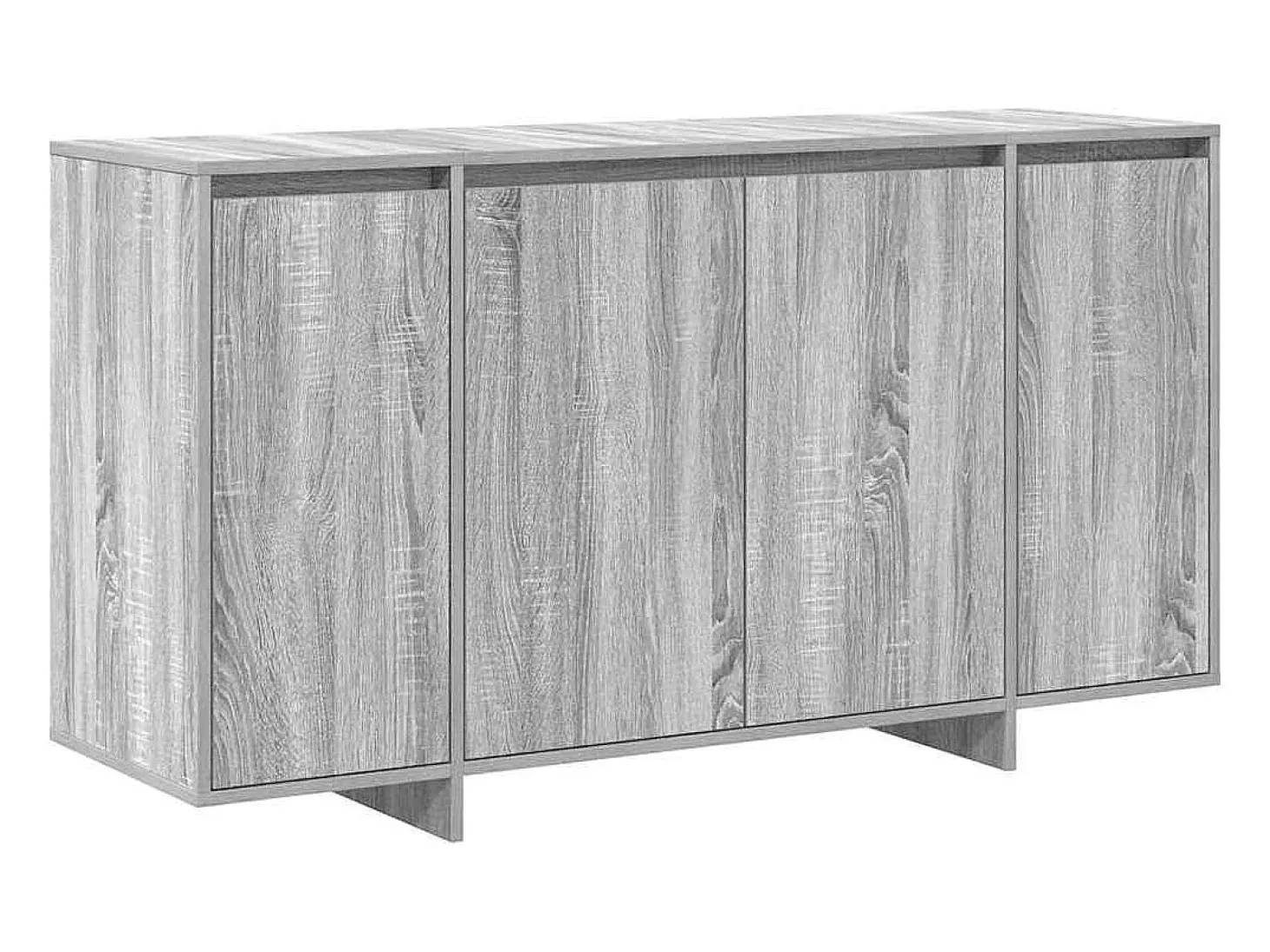 Aparador Gris Sonoma Madera de Ingeniería Gris 135 x 41 x 75 cm