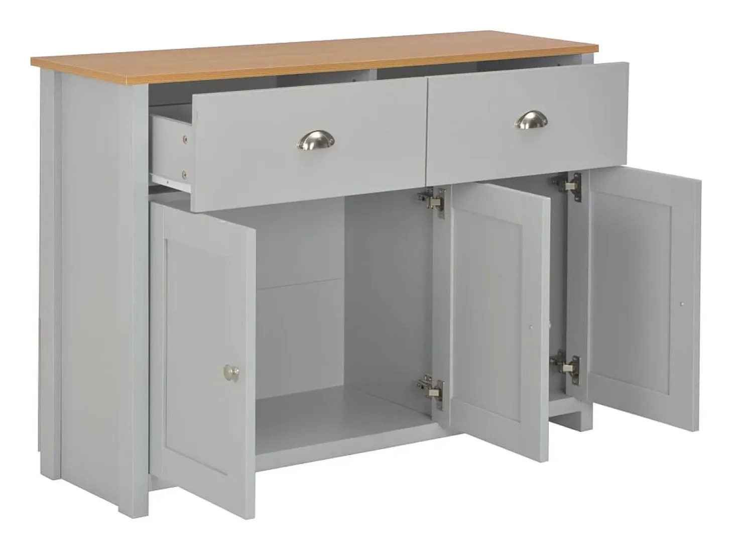 Aparador Gris 112x35x81 cm