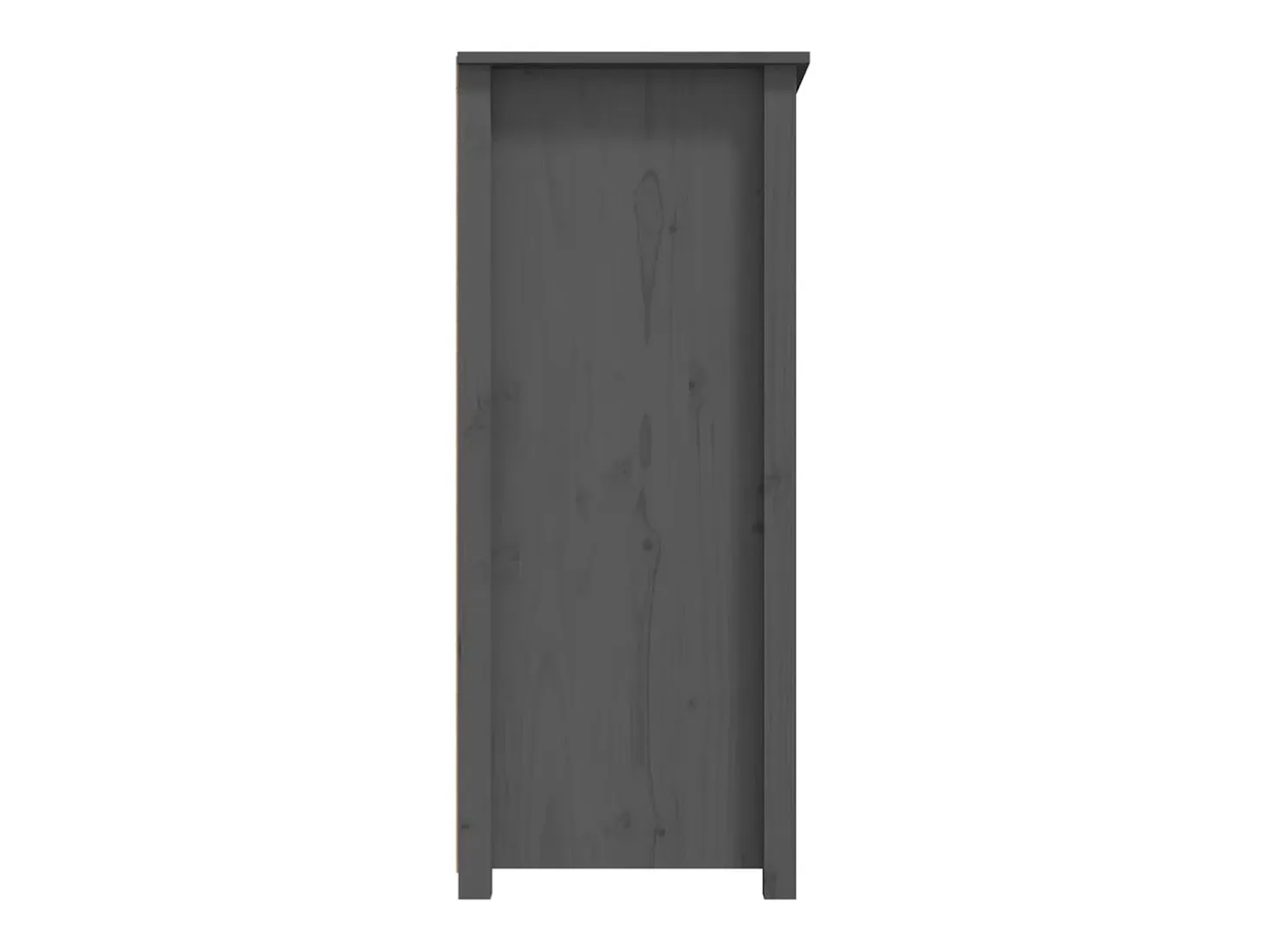 Aparador Gris 83x41,5x100 cm Madera Maciza de Pino