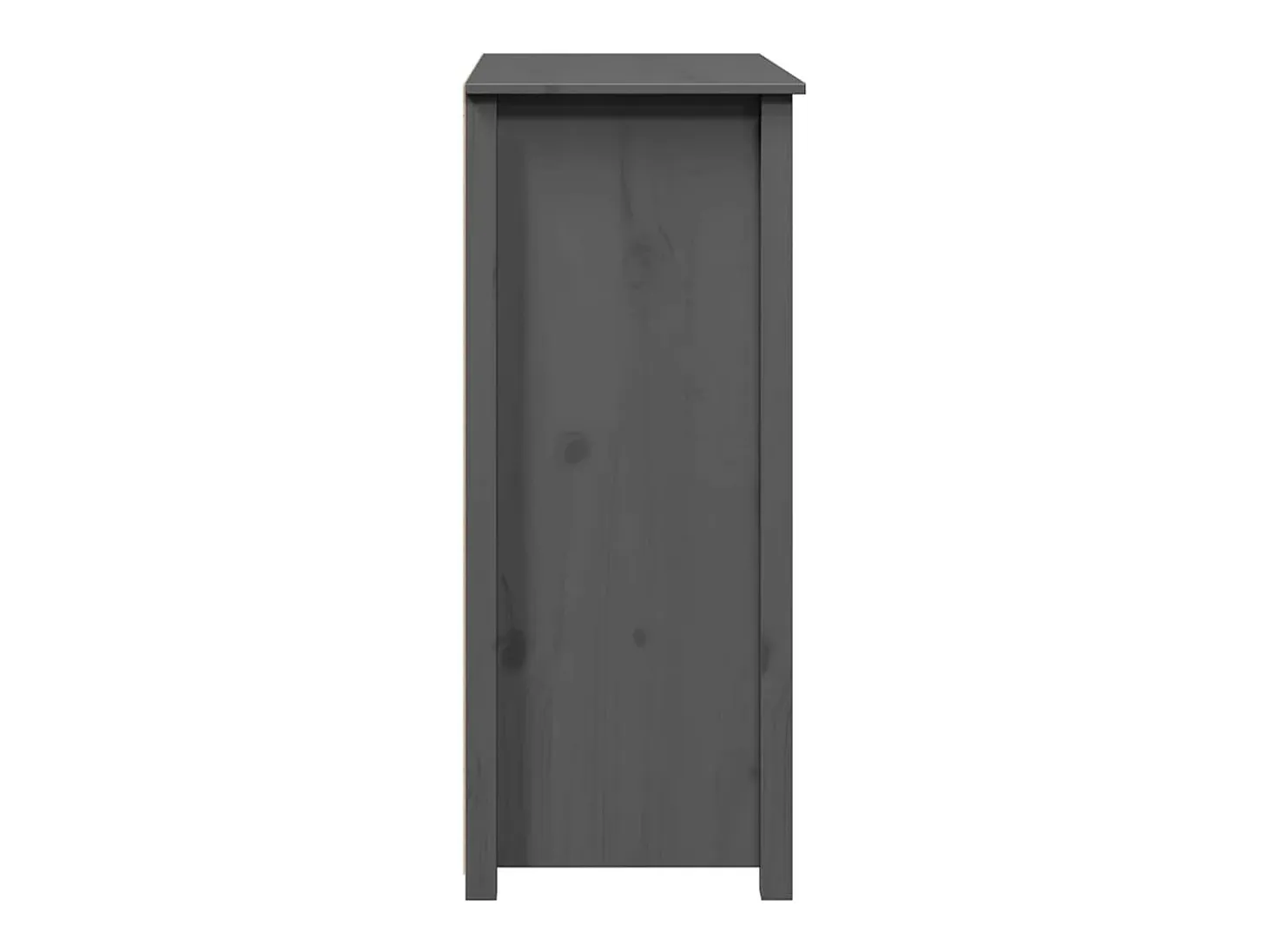 Aparador Gris 83x41,5x100 cm Madera Maciza de Pino