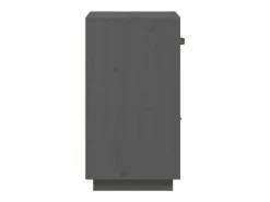 Aparador Gris 34x40x75 cm Madera Maciza de Pino