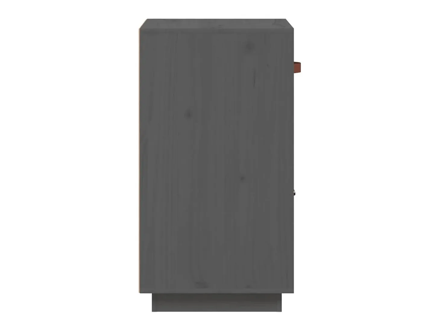 Aparador Gris 34x40x75 cm Madera Maciza de Pino
