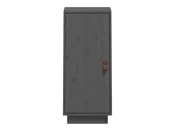 Aparador Gris 34x40x75 cm Madera Maciza de Pino