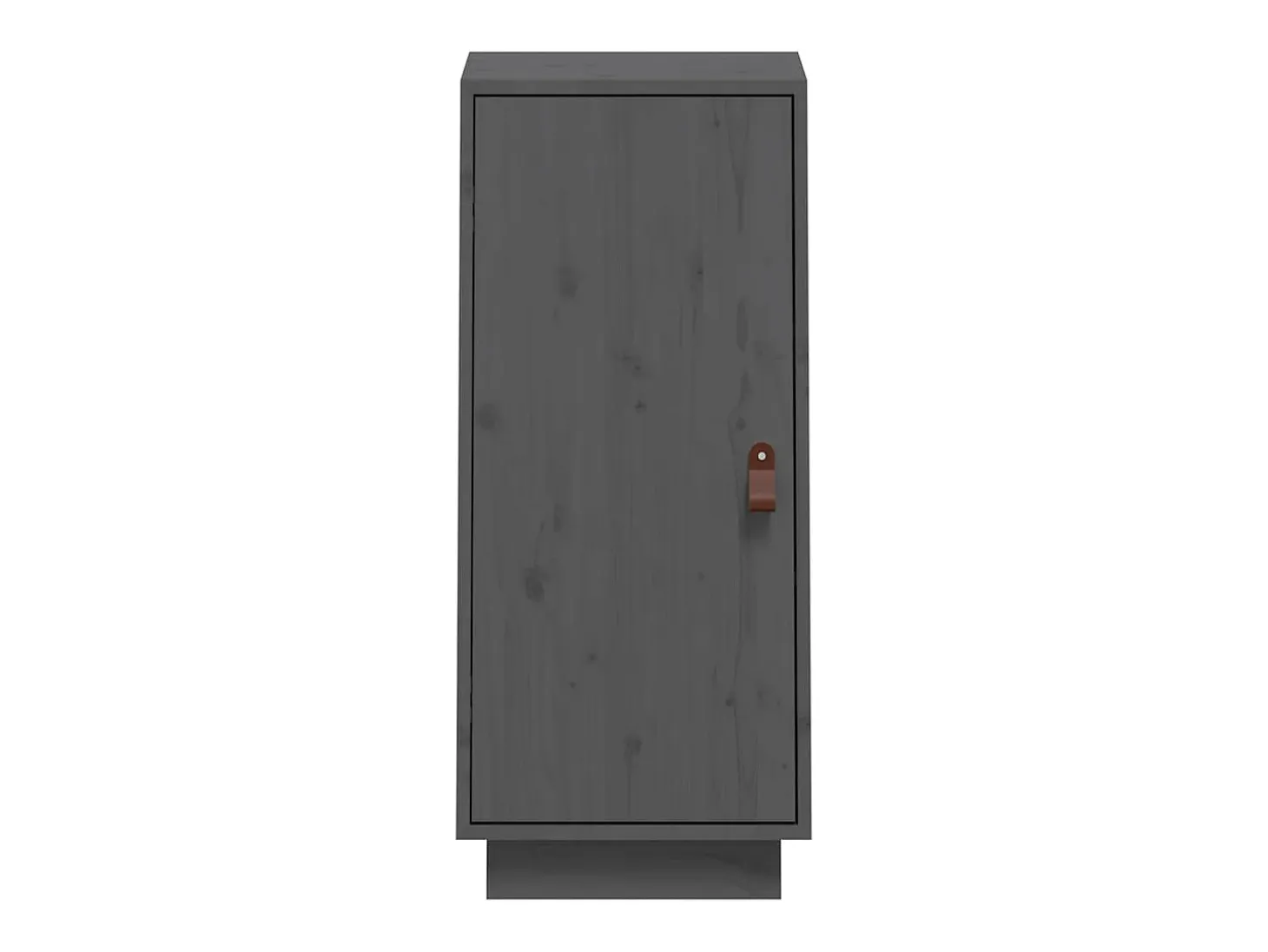 Aparador Gris 34x40x75 cm Madera Maciza de Pino