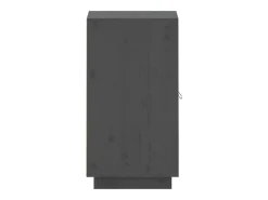 Aparador Gris 34x40x75 cm Madera Maciza de Pino