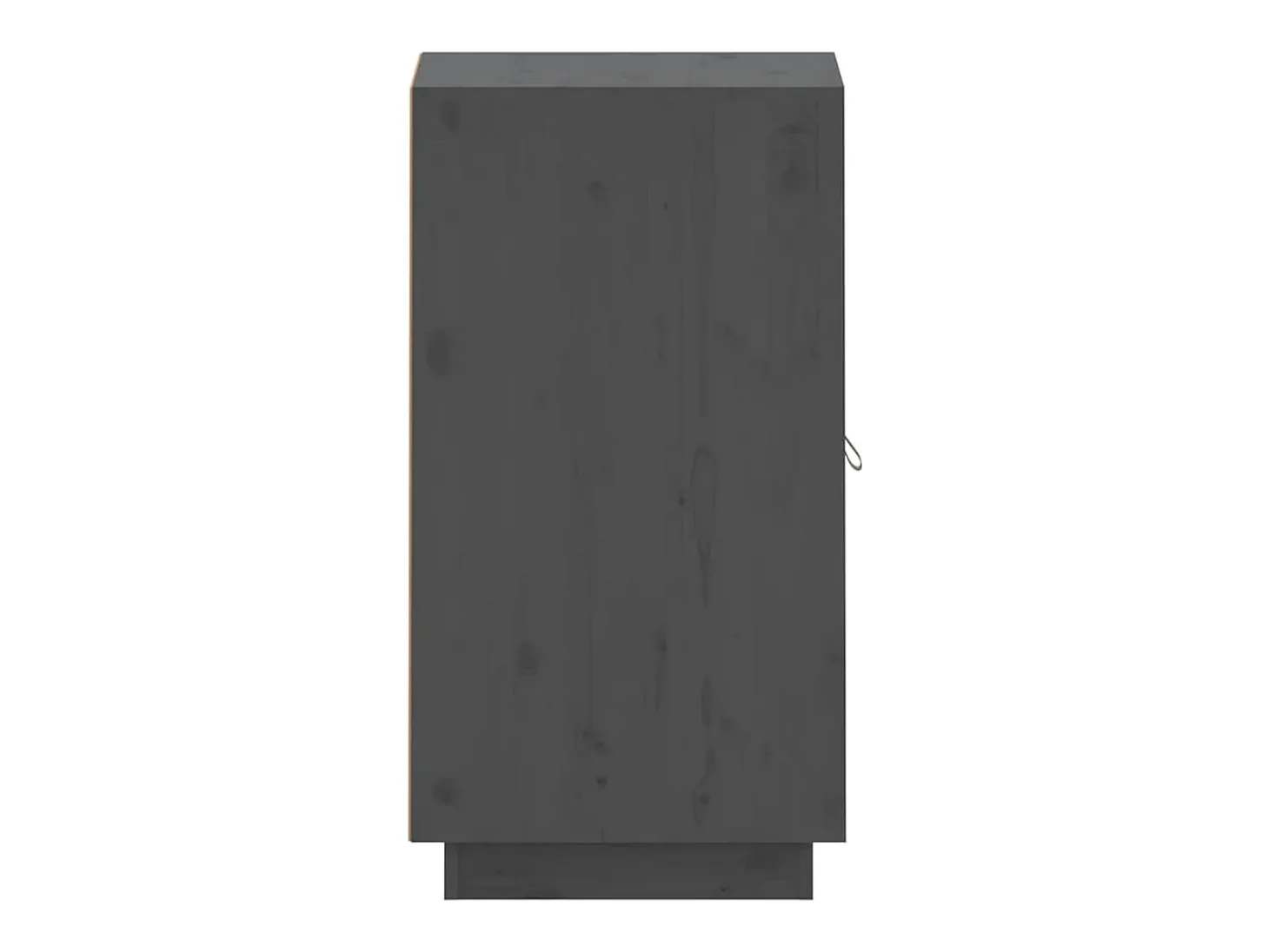 Aparador Gris 34x40x75 cm Madera Maciza de Pino